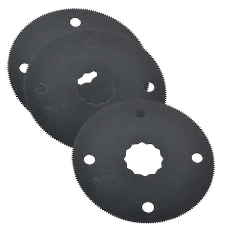 Versa Tool 80mm HSS Circular Multi-Tool Saw, Fits Fein Supercut Oscillating Tools, PK 3 FB3H-D